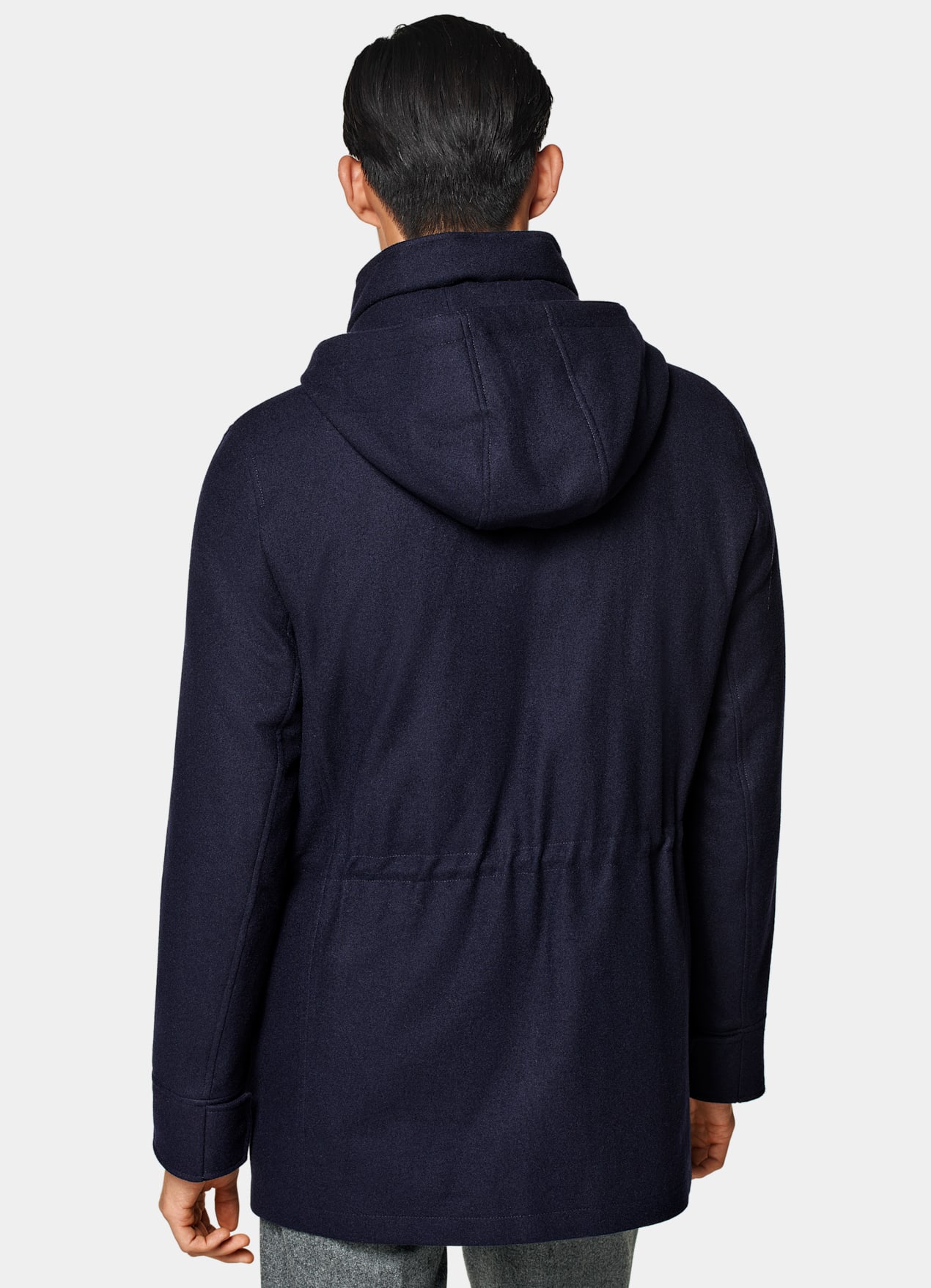 Parka rembourrée bleu marine