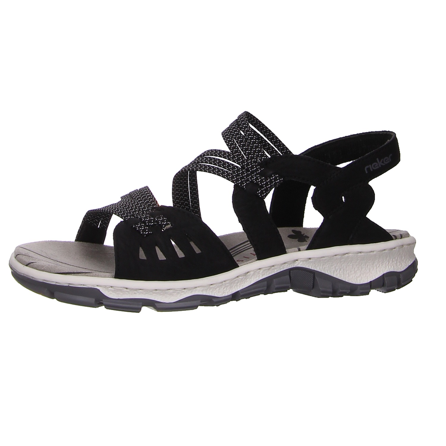 Rieker Sandalette schwarz schwarz