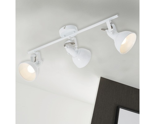 Plafondspot, 3-lichts, 55,4 cm, wit