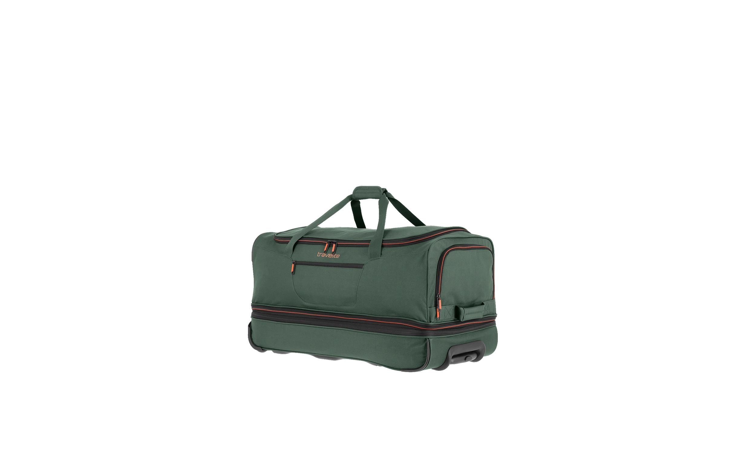 Basics Trolley Reisetasche L erweiterbar, DunkelgrünReisekoffer