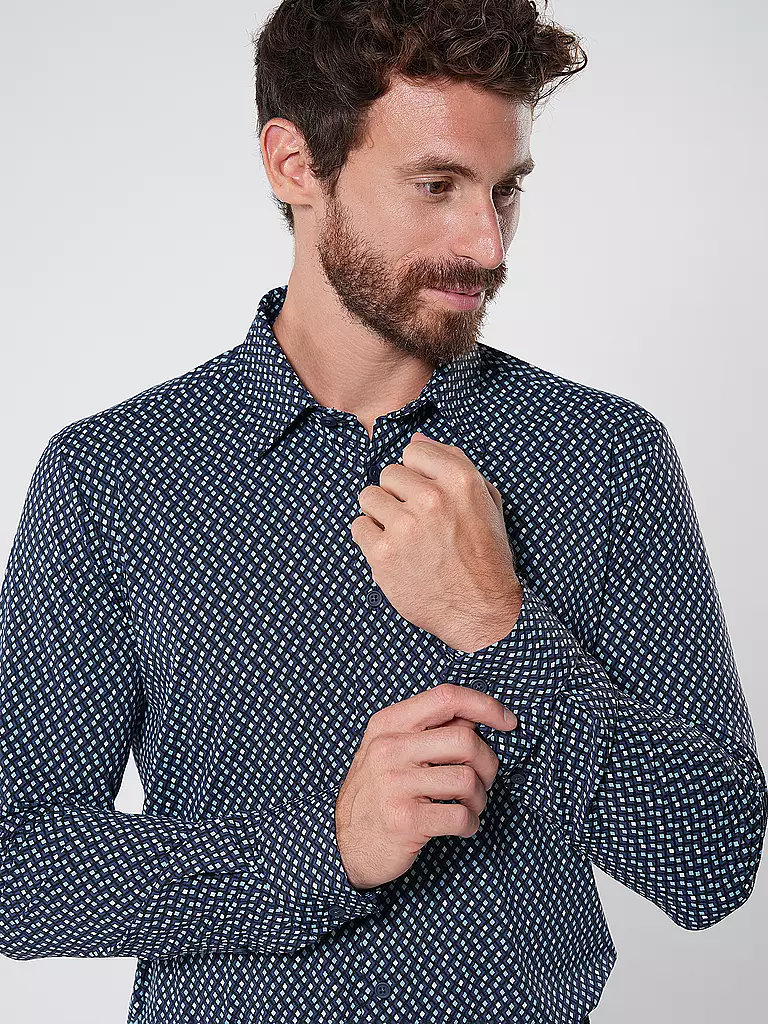 BOSS Hemd Slim Fit dunkelblau