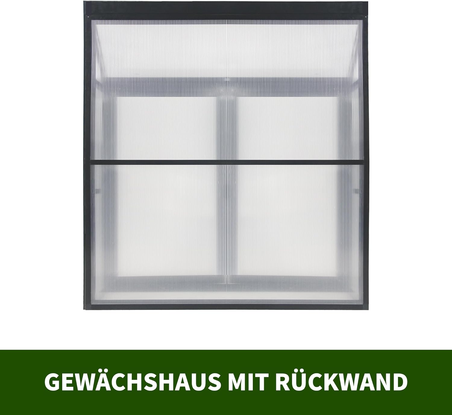 Anlehngewächshaus Tomaten Gewächshaus 130x55x140cm Aluminium Beistell-Gewächshaus, Treibhaus Gartenhaus Frühbeet mit Rückwand, Gewächshaus Winterfest Klein, Minigewächshaus, Schwarz
