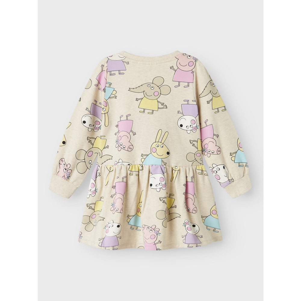 Køb Name It Peyote Melange Fira Peppa Pig Sweat Kjole
