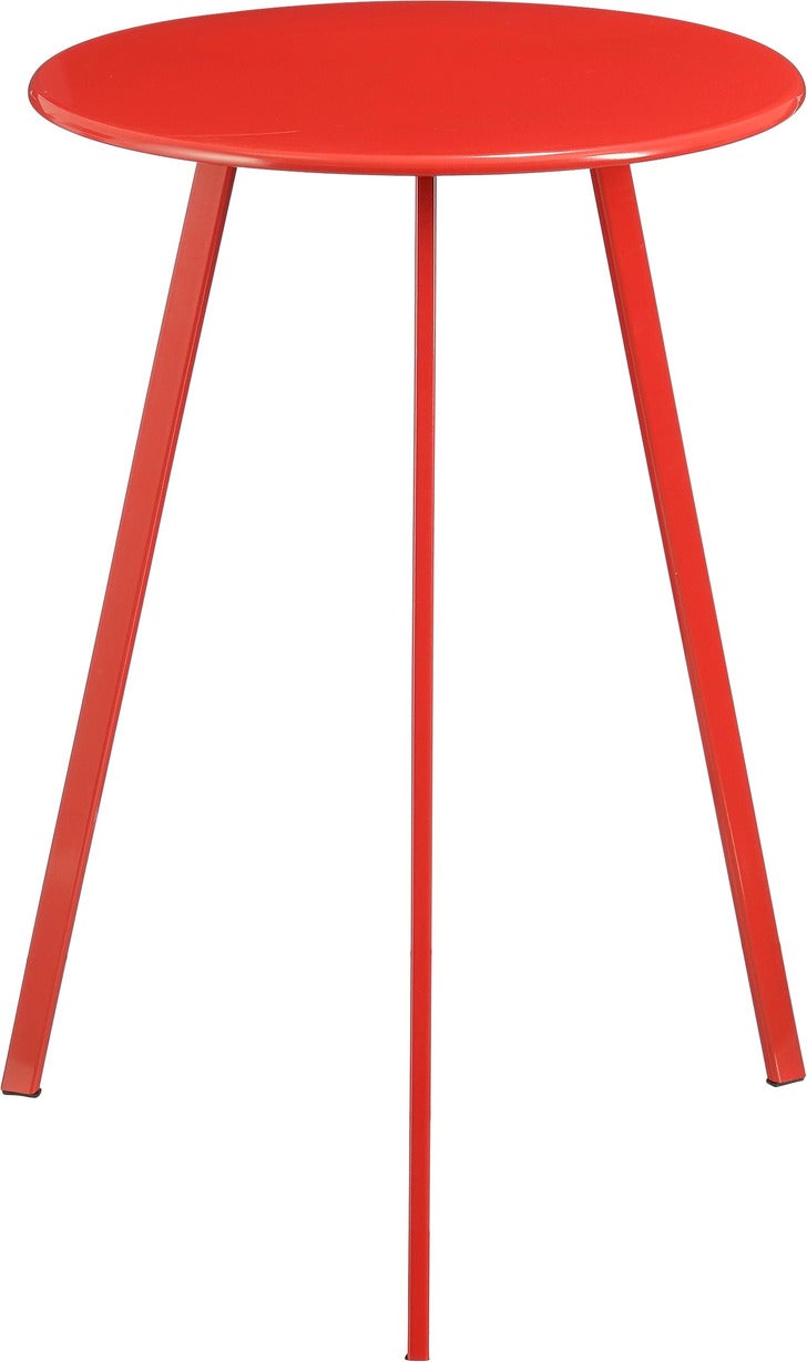 Mica Decorations bijzettafel Seatle rood D 38 H 58 cm