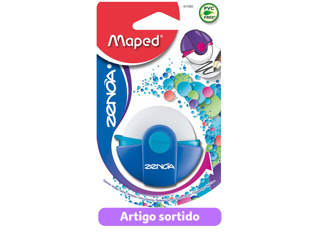 BORRACHA ZENOA ROTARY MAPED CORES SORTIDAS
