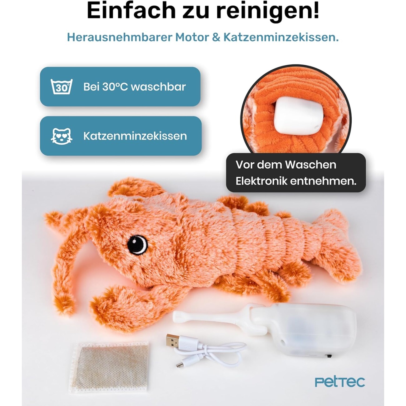 PetTec interaktives Plüschtier - Hummer