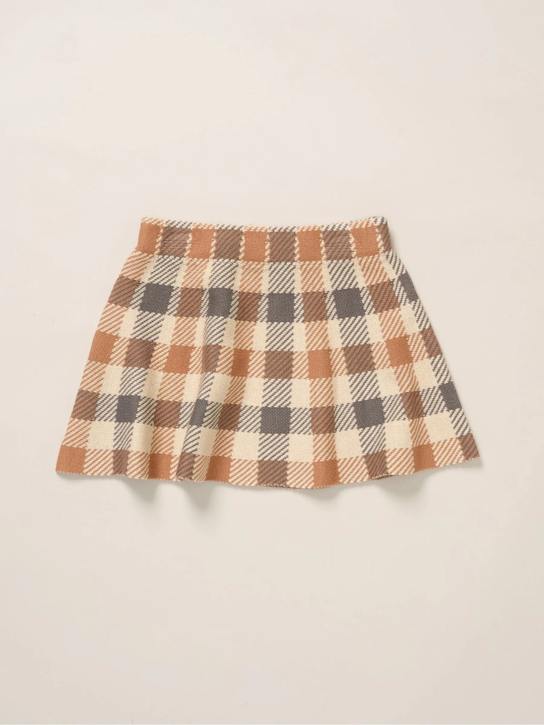 Miss Brown True Knit Cardigan and Check Skirt Set