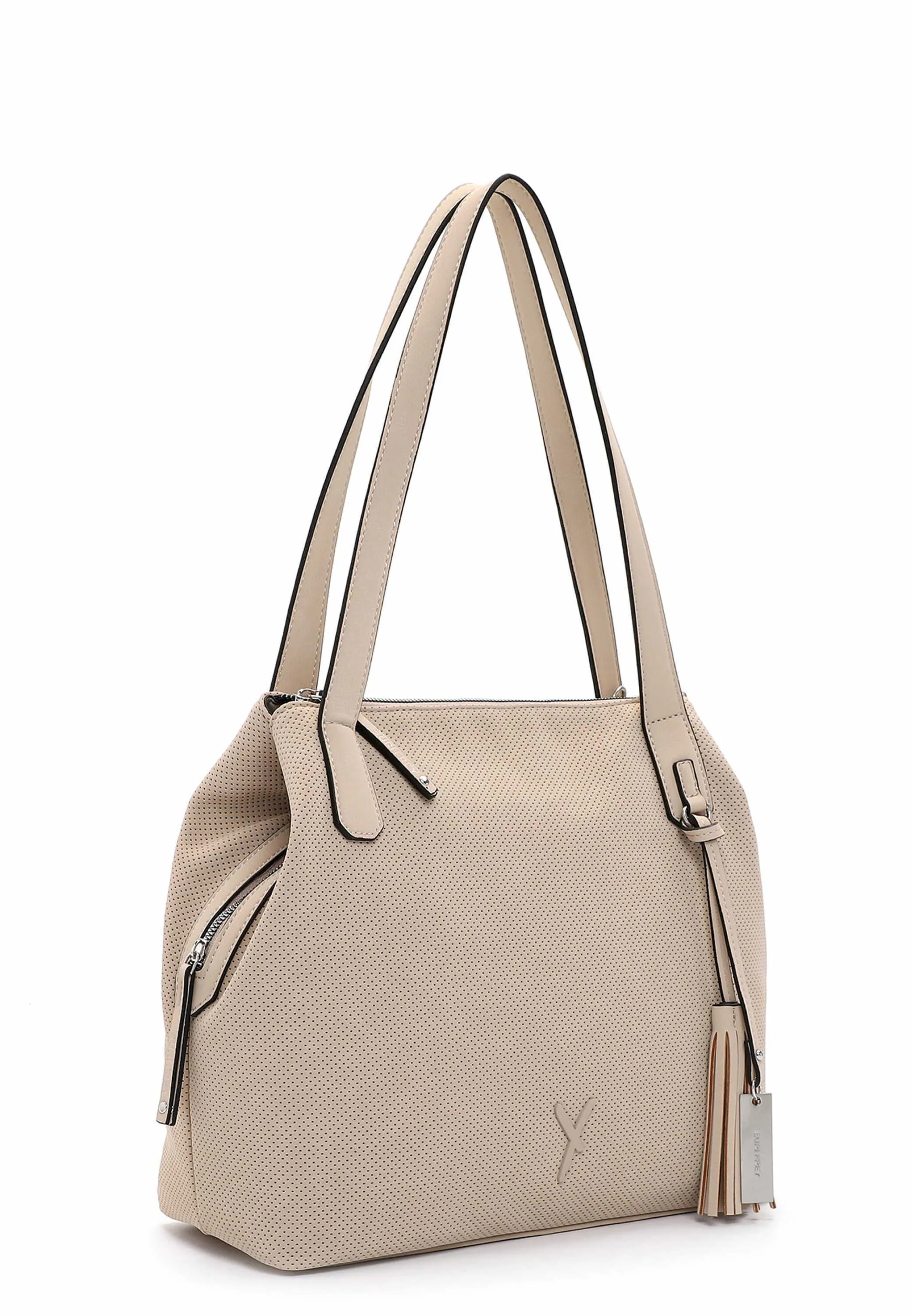 SURI FREY Shopper Beige Lederimitat