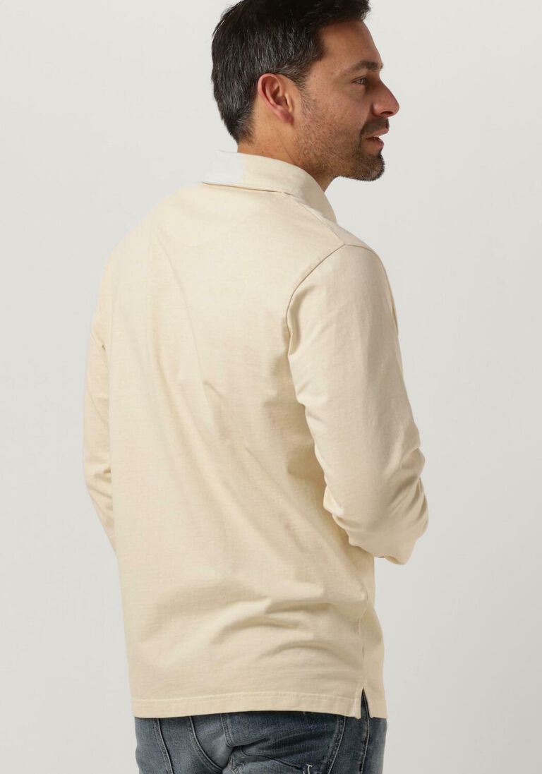 BUTCHER OF BLUE beige butcher of blue polo johns rugby polo
