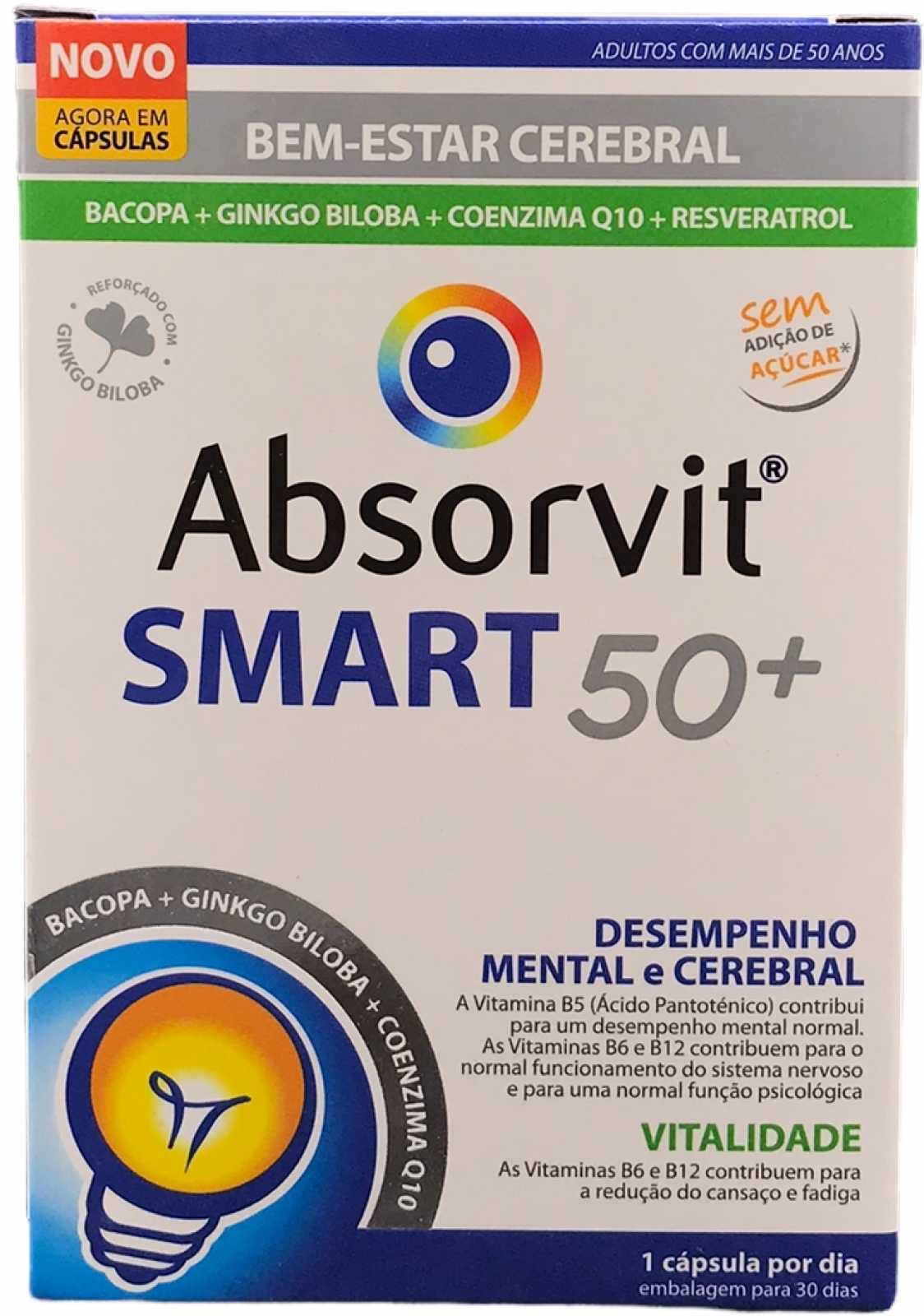 Absorvit Smart 50+ 30 cápsulas