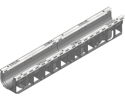 Hauraton Recyfix Plus 100 afvoergoot basisprofiel type 01 van PP 1000 mm x 147 mm x 135 mm