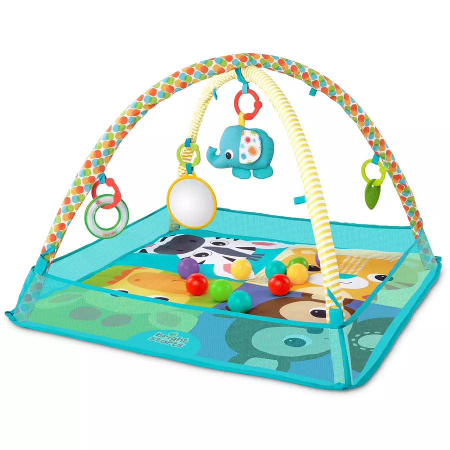 Bright Starts Zoo Spieldecke und Bällebad