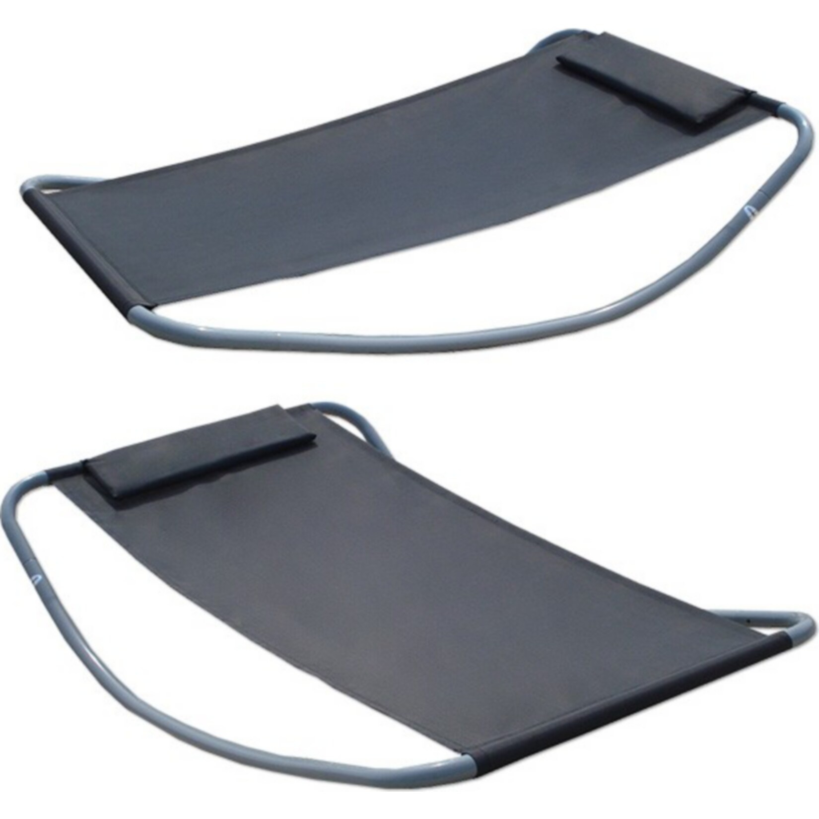 XXL Gartenliege XXL 200x130x32 cm Wippliege mit Metallgestell