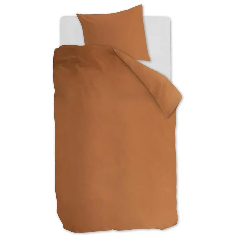 Ambiante Cotton Uni dekbedovertrek - 140x200/220 - Oranje