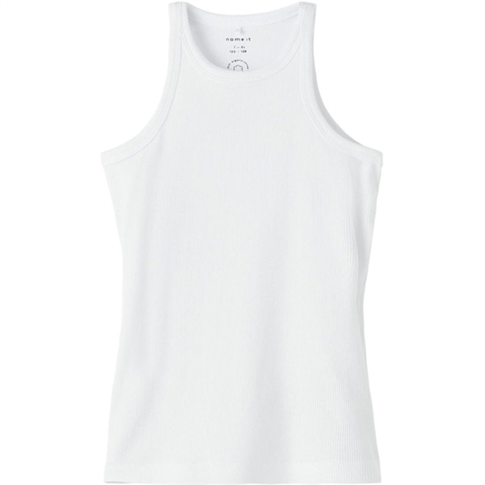 Køb Name it Bright White Kab Slim Top Noos