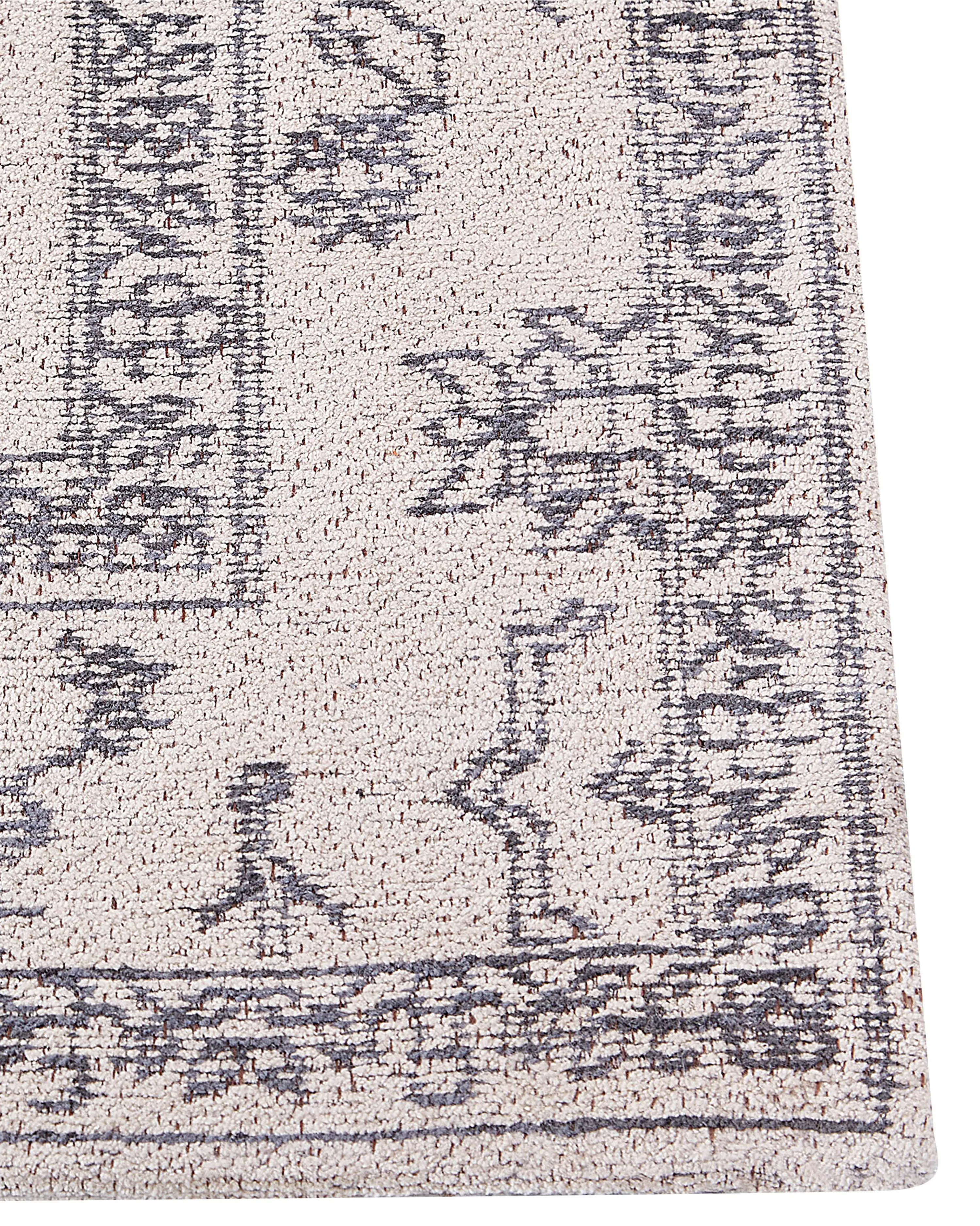 Vloerkleed GOLLER Beige 80 x 300 cm Katoen