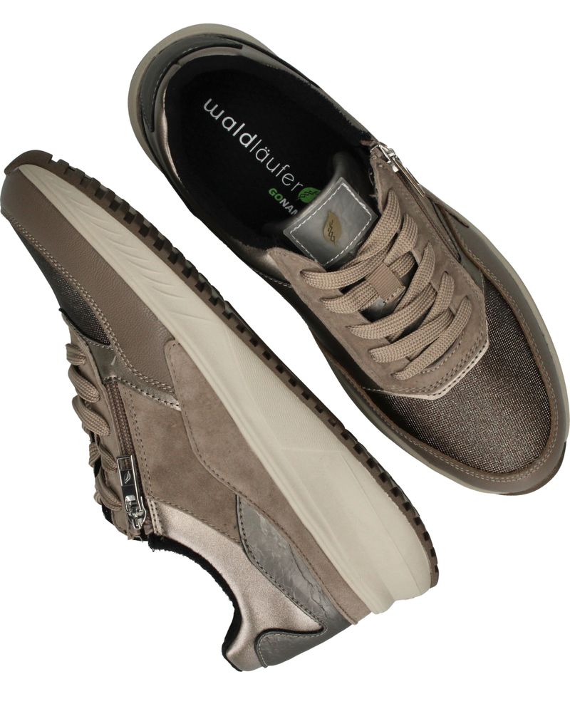 Waldlaufer Mara Sneakers Taupe Dames