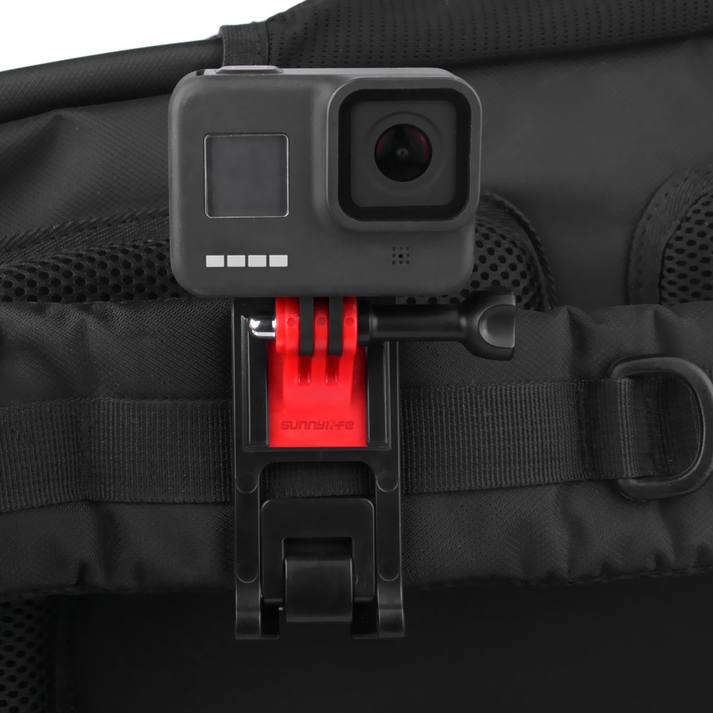 GoPro / DJI / Insta360 Schultergurt Adapter Clip Halterung - Schwarz