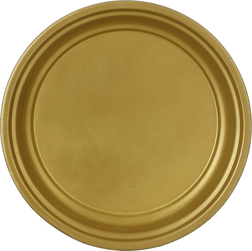 Mica Decorations decoratiebord Milos goud D 30 H 3 cm