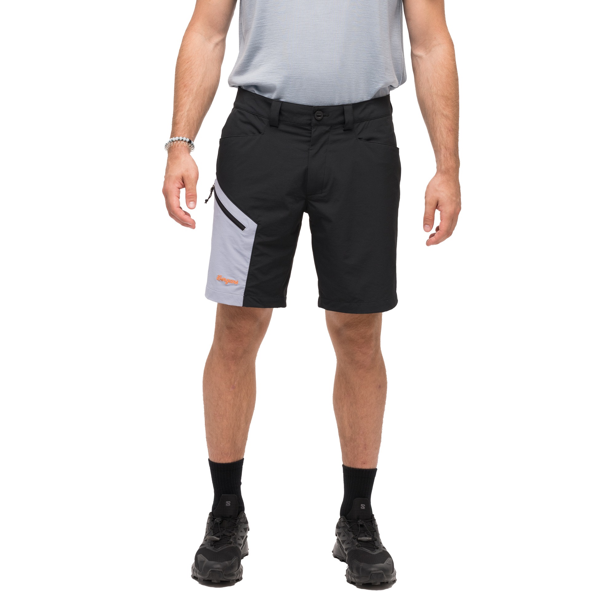 Vaagaa Light Softshell Shorts Herre Black/Husky Blue