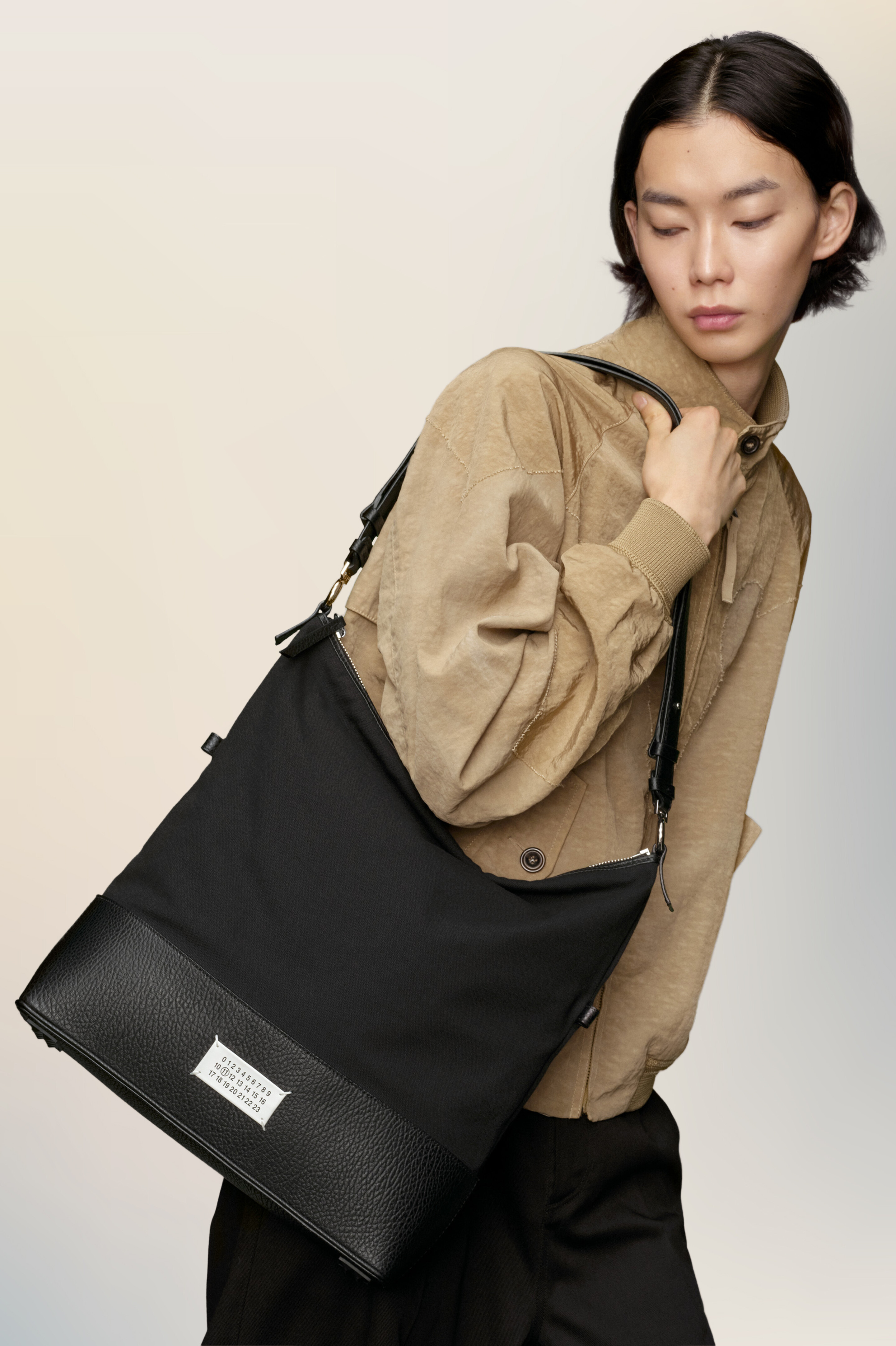 Sac Sac 5AC hobo medium Noir