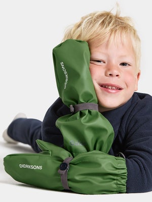 Didriksons Pileglove Fôrede Regnvotter, Algae Green