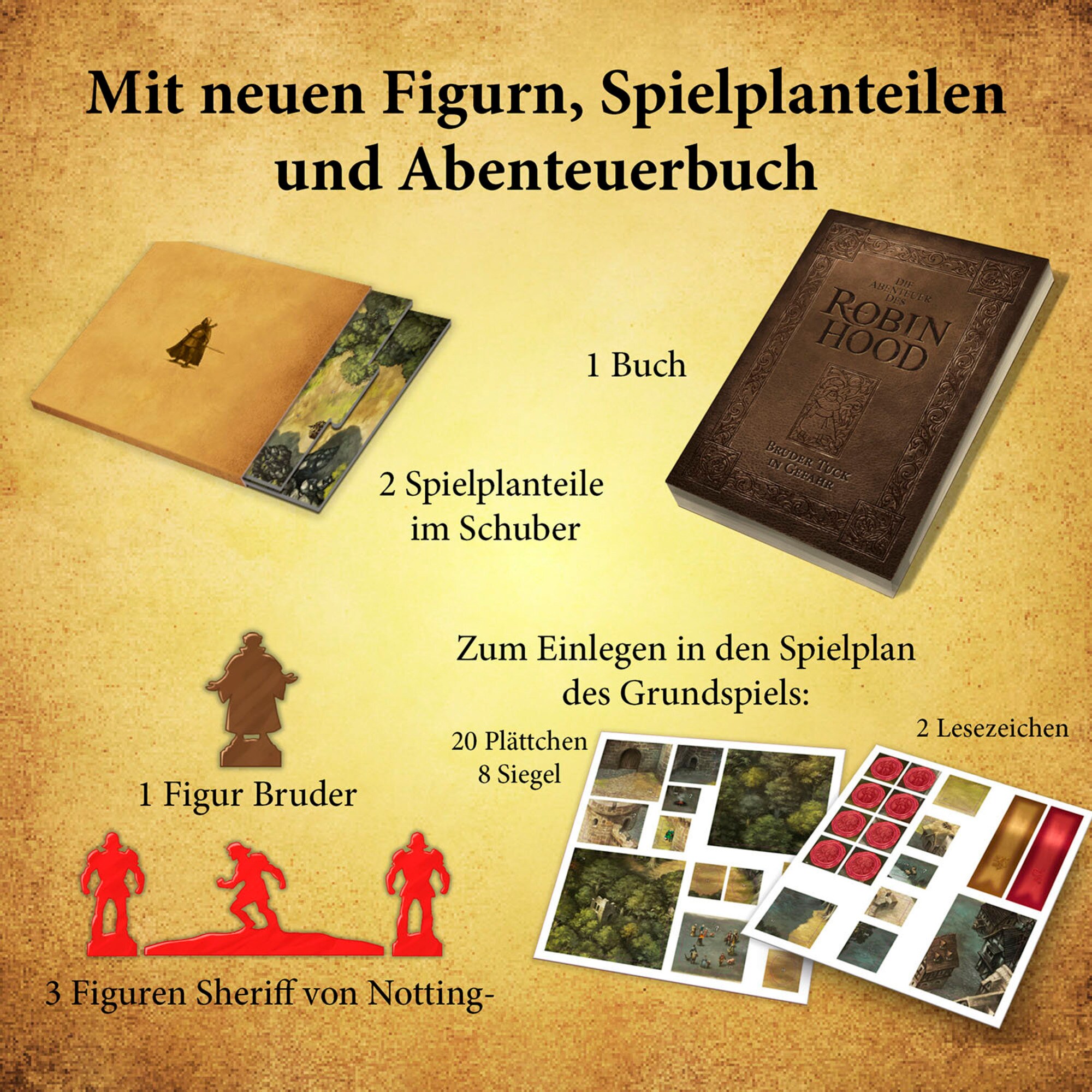 Kosmos Brettspiel Die Abenteuer des Robin Hood - Bruder Tuck in Gefahr