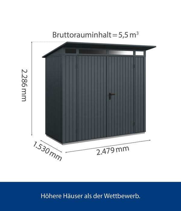 Hörmann Berry-Gerätehaus Classic-P Typ 1,