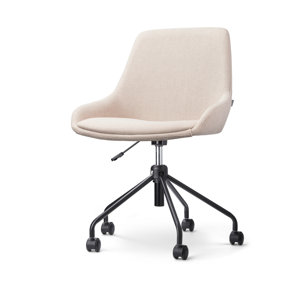 Bureaustoel Nout-Isa beige - zwart onderstel