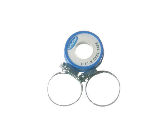 GRE - Accessoires piscine Lot de 2 colliers de raccordement inox ø 35/50 mm + téflon ...