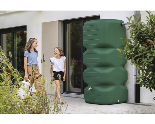 GARANTIA Cubus 1000 l donkergroene tuintank