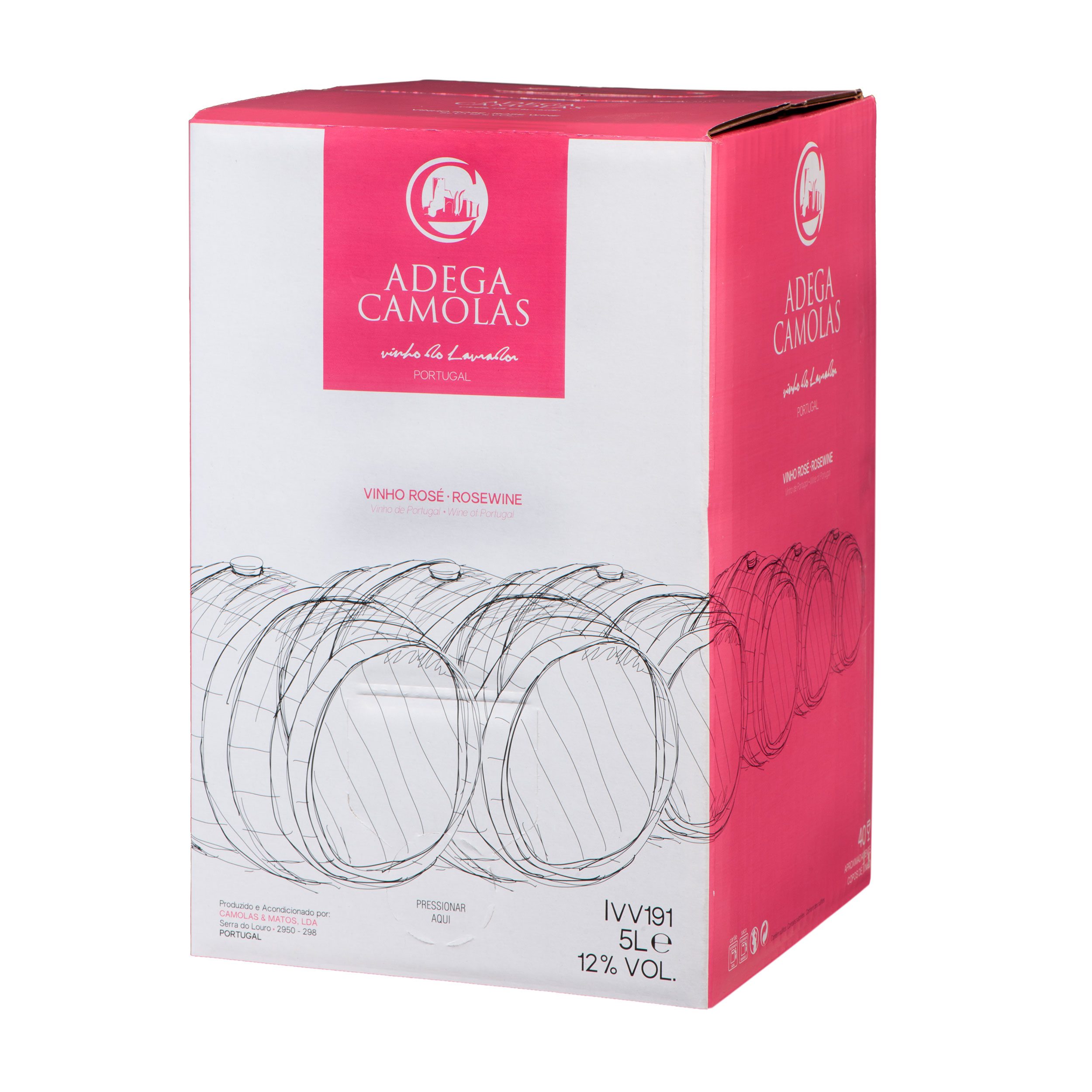 VINHO ROSÉ ADEGA CAMOLAS BAG IN BOX 5L