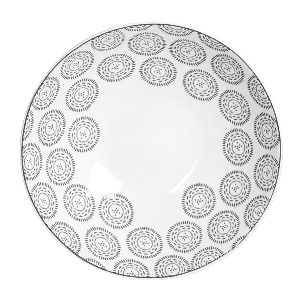 Assiette creuse Chloé 19 cm anthracite (lot de 6) Table passion