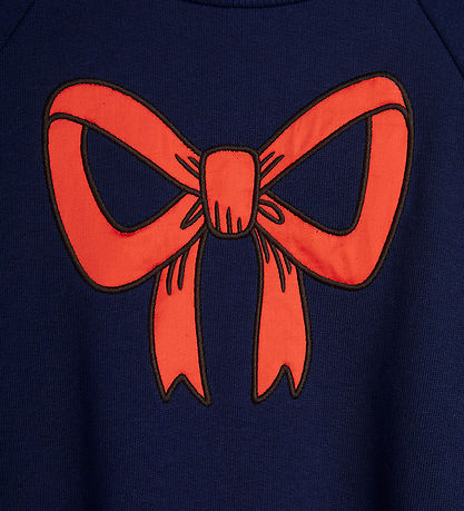 Mini Rodini Sweatshirt - Bow - Blåe