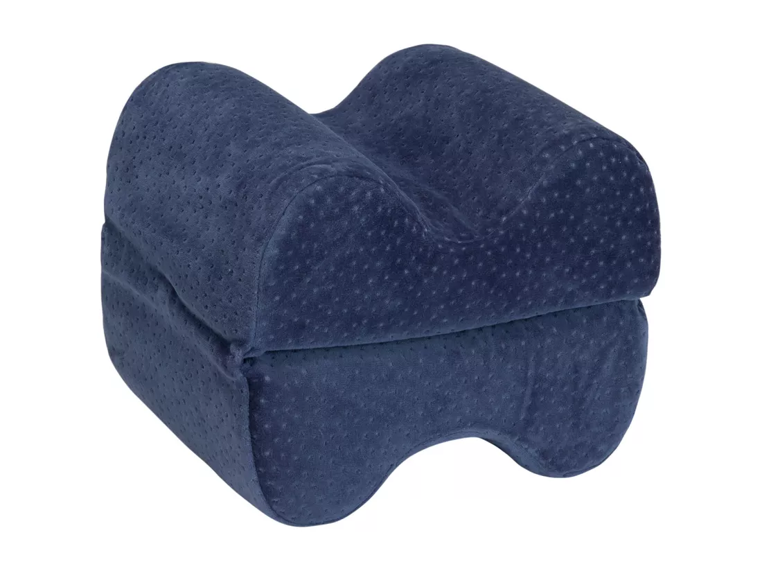 Oreiller ergonomique pliable en mousse à mémoire de forme pour soulager les jambes et les genoux