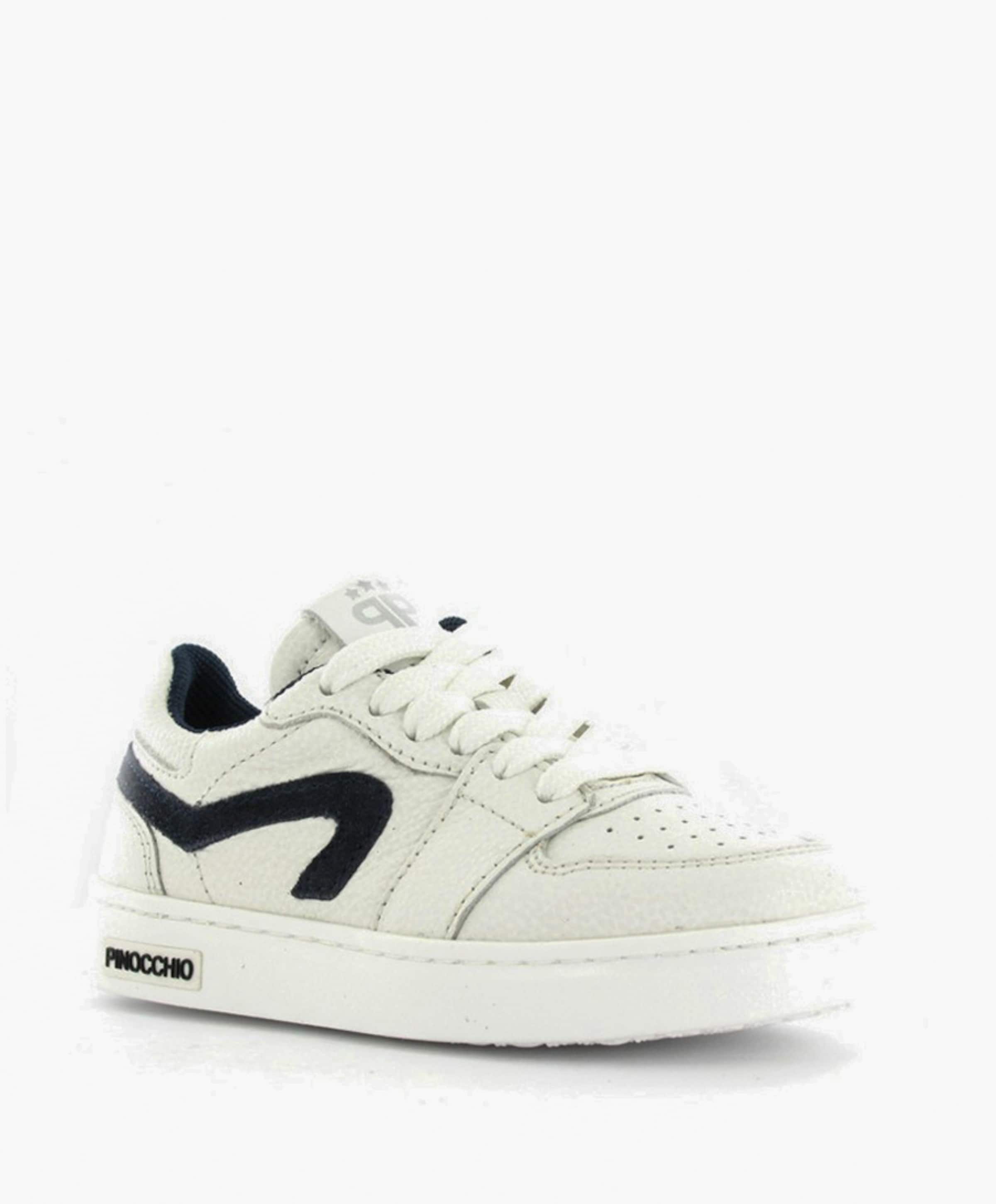 Pinocchio jongens veterschoenen wit
