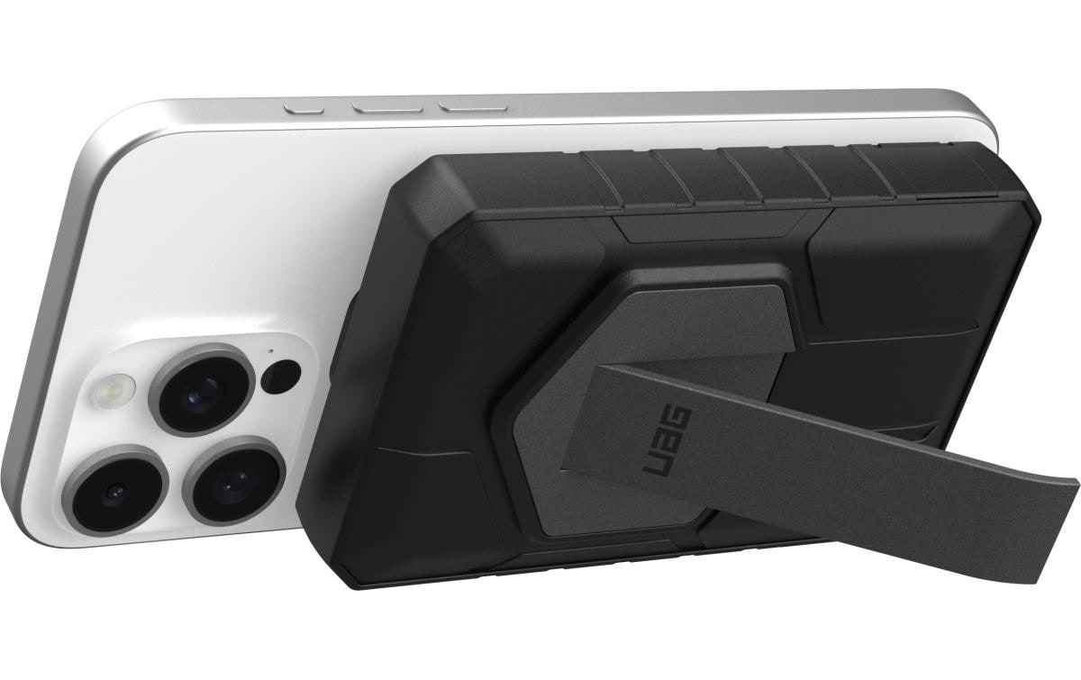 Rugged 10K Wireless Power Bank 10000 mAh Grau/SchwarzMagSafe-kompatible Powerbank mit Integriertem Metall-Kickstand