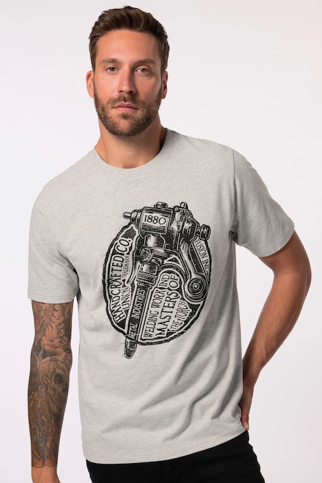 JP 1880 T-Shirt, Workwear, Halbarm, großer Print, bis 8 XL