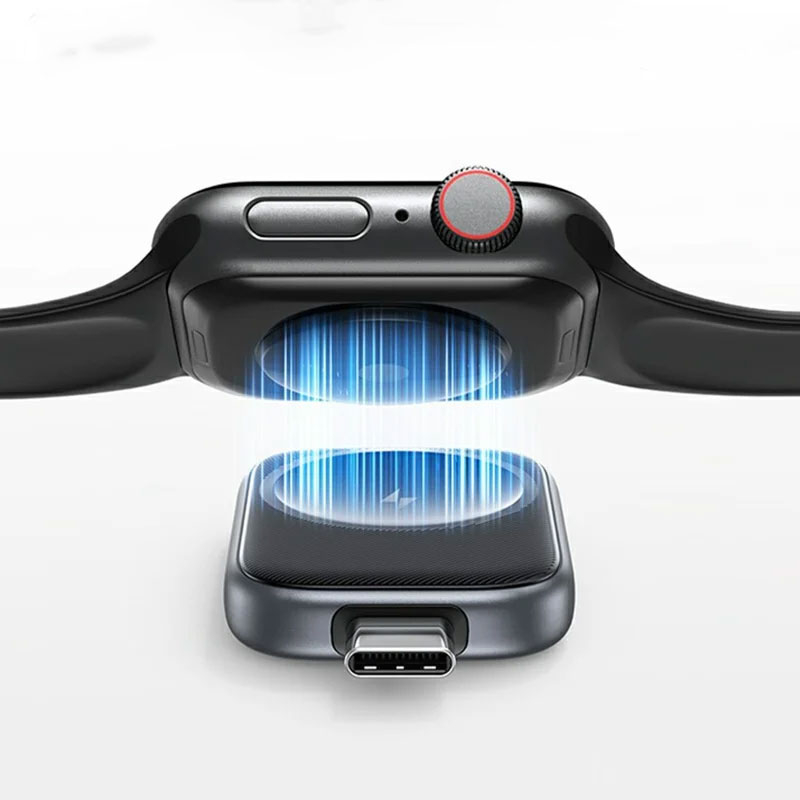 (2.5W) USB C auf Apple Watch Ladegerät Wireless Charger - Schwarz