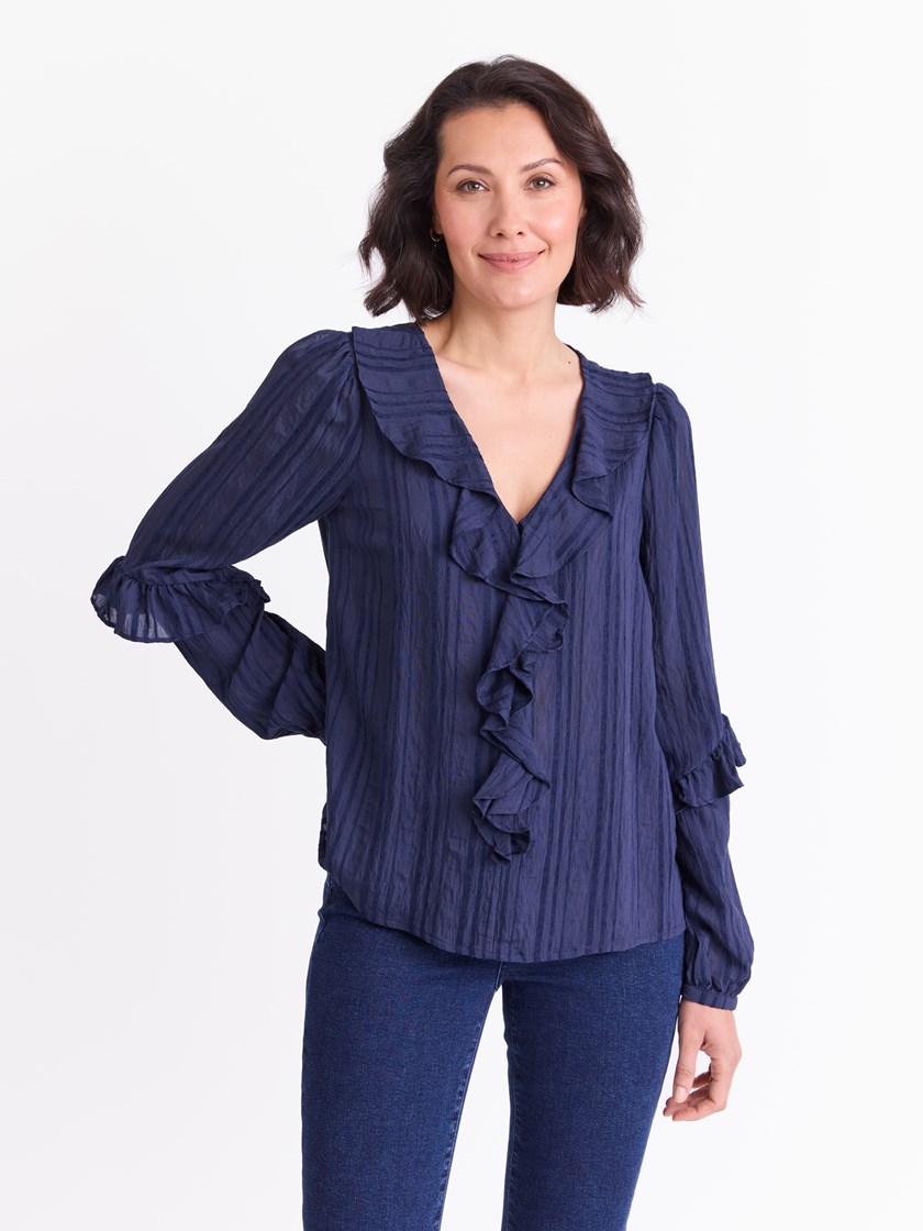 Scarlett bluse Navy Blazer
