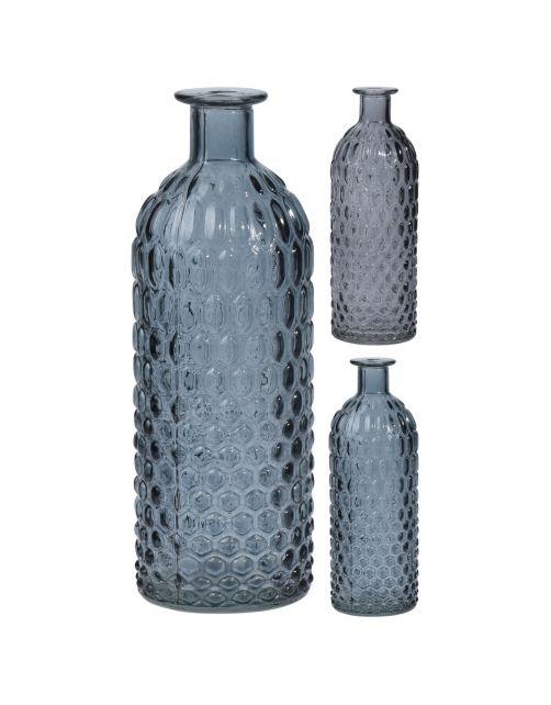 Homestyle Vaas Met Relief 3 Ass - Decoratie - 20 cm