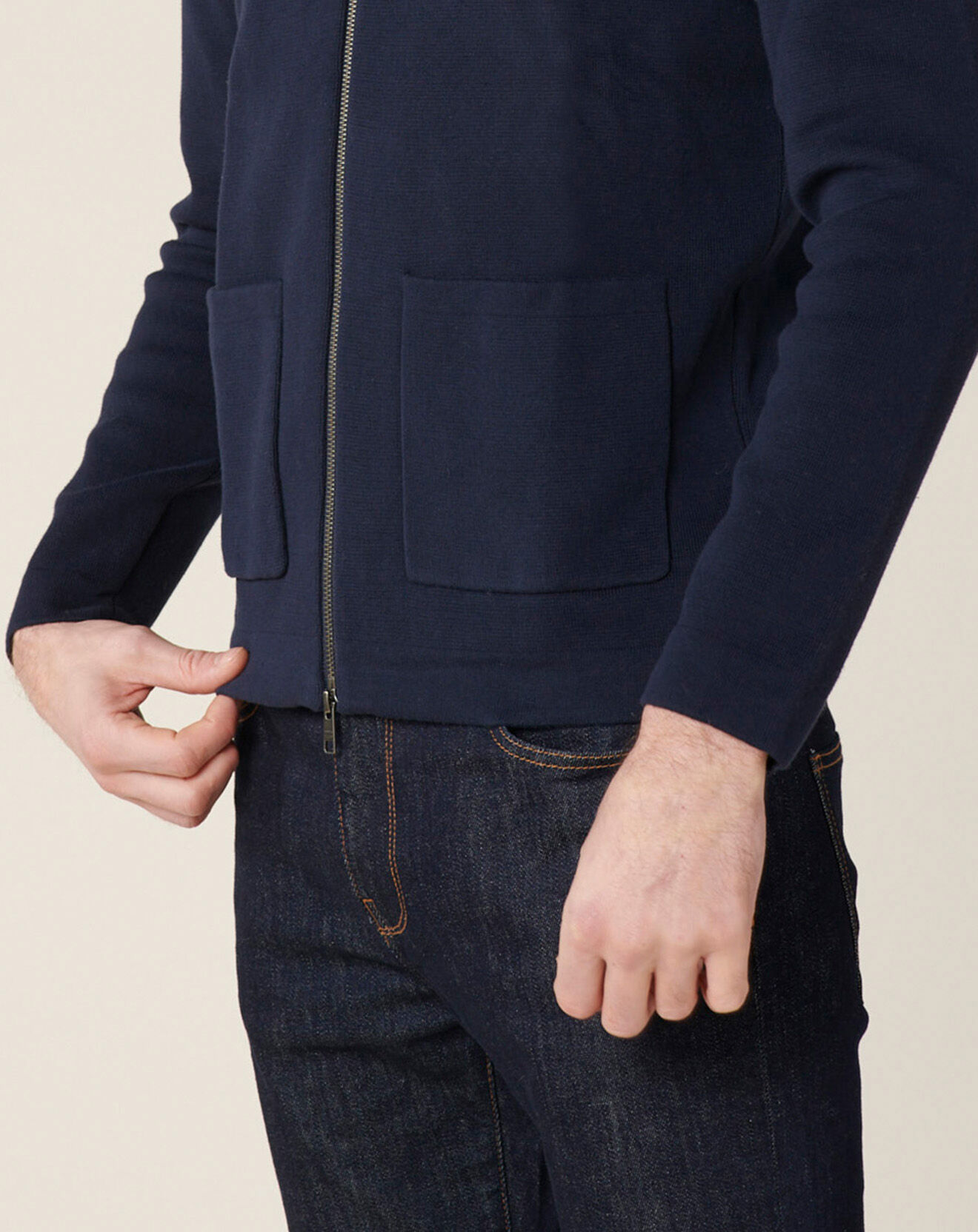 Harris Wilson Gilet zippé Aristote marine