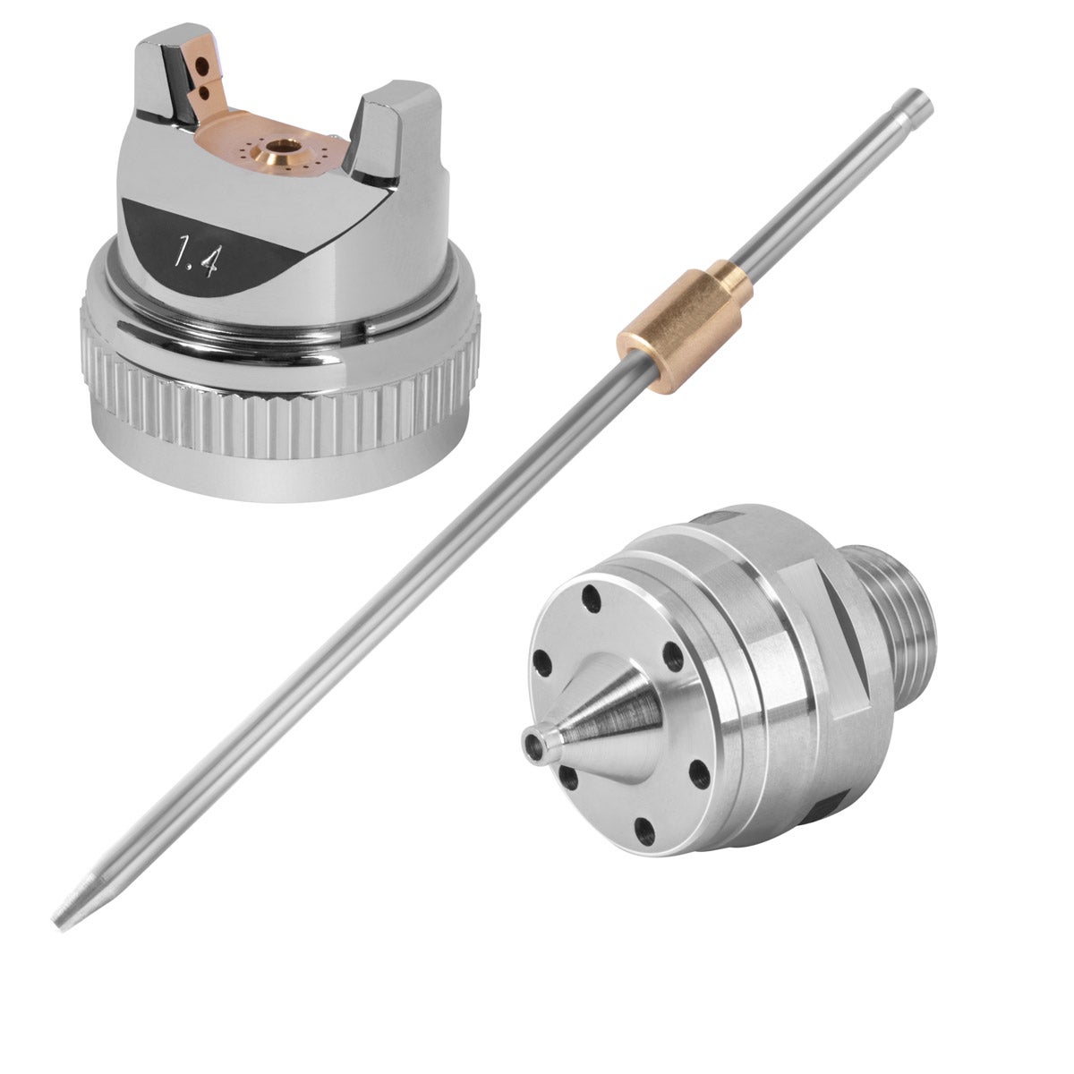 STAHLWERK spuitmondset 1,4 mm spuitmond voor verfpistool