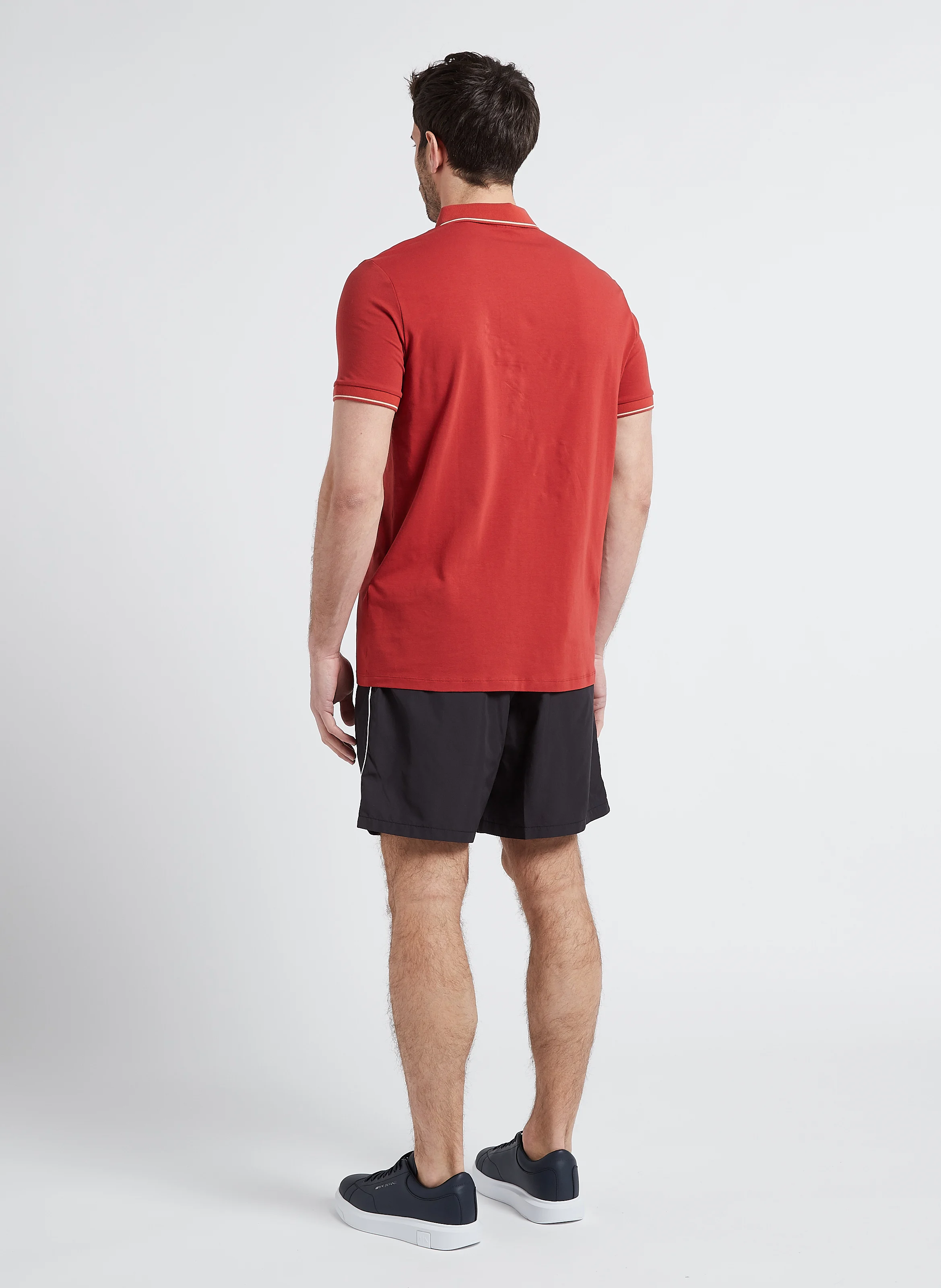 Polo en jersey de coton| Rouge