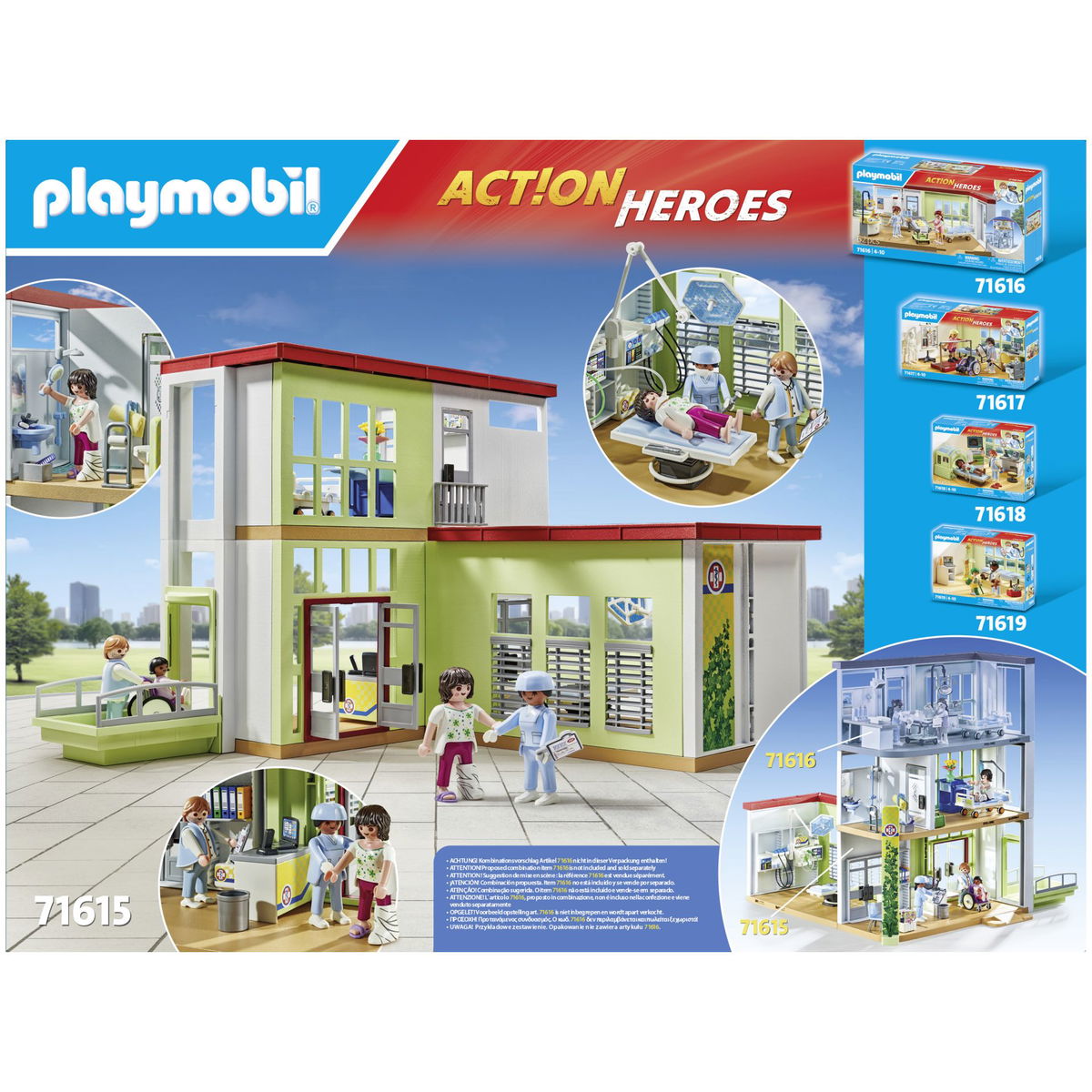 PLAYMOBILPLAYMOBIL   Action Heroes 71615 Modernes Krankenhaus