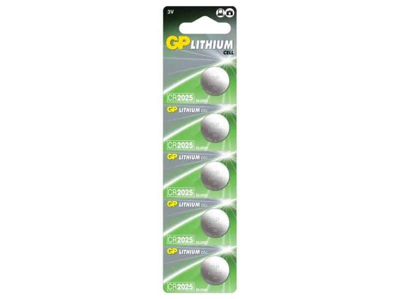 GP Lithium Cell Batteri CR2025 - 10-pak