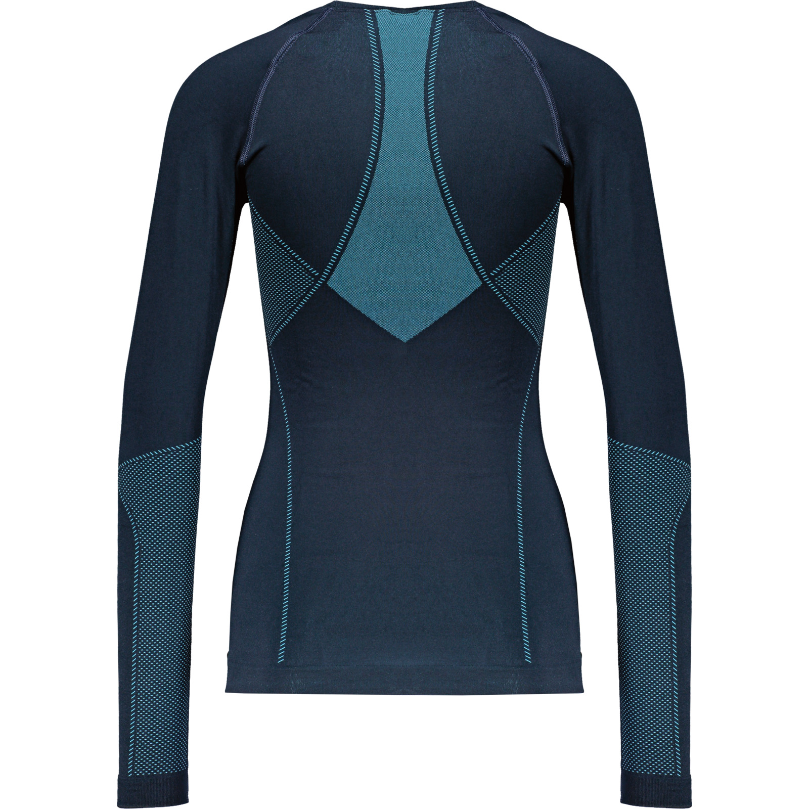 Odlo Performance Damen-Thermolangarmshirt Warm S, blau