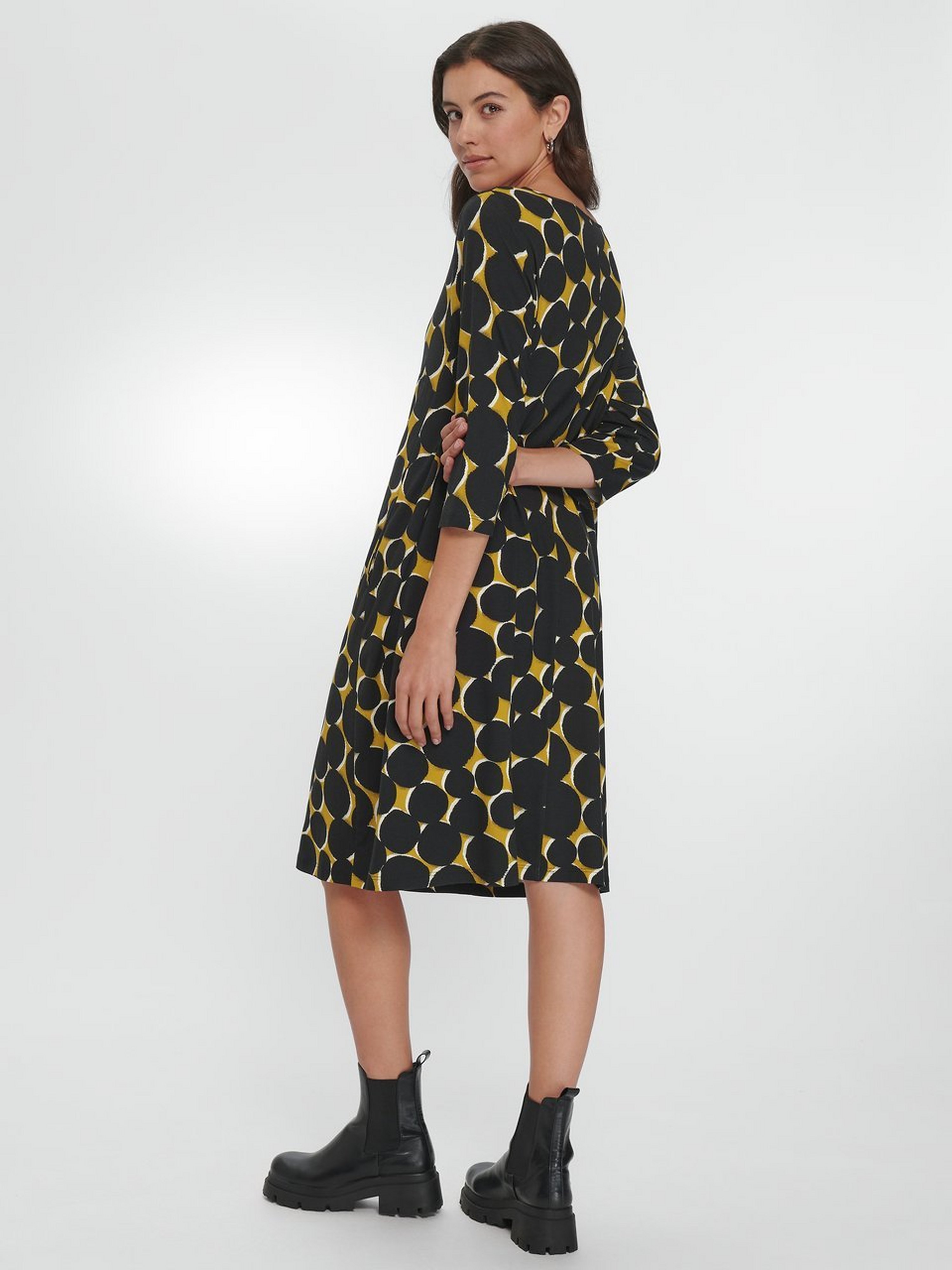 Jersey-Kleid mit 3/4-Arm