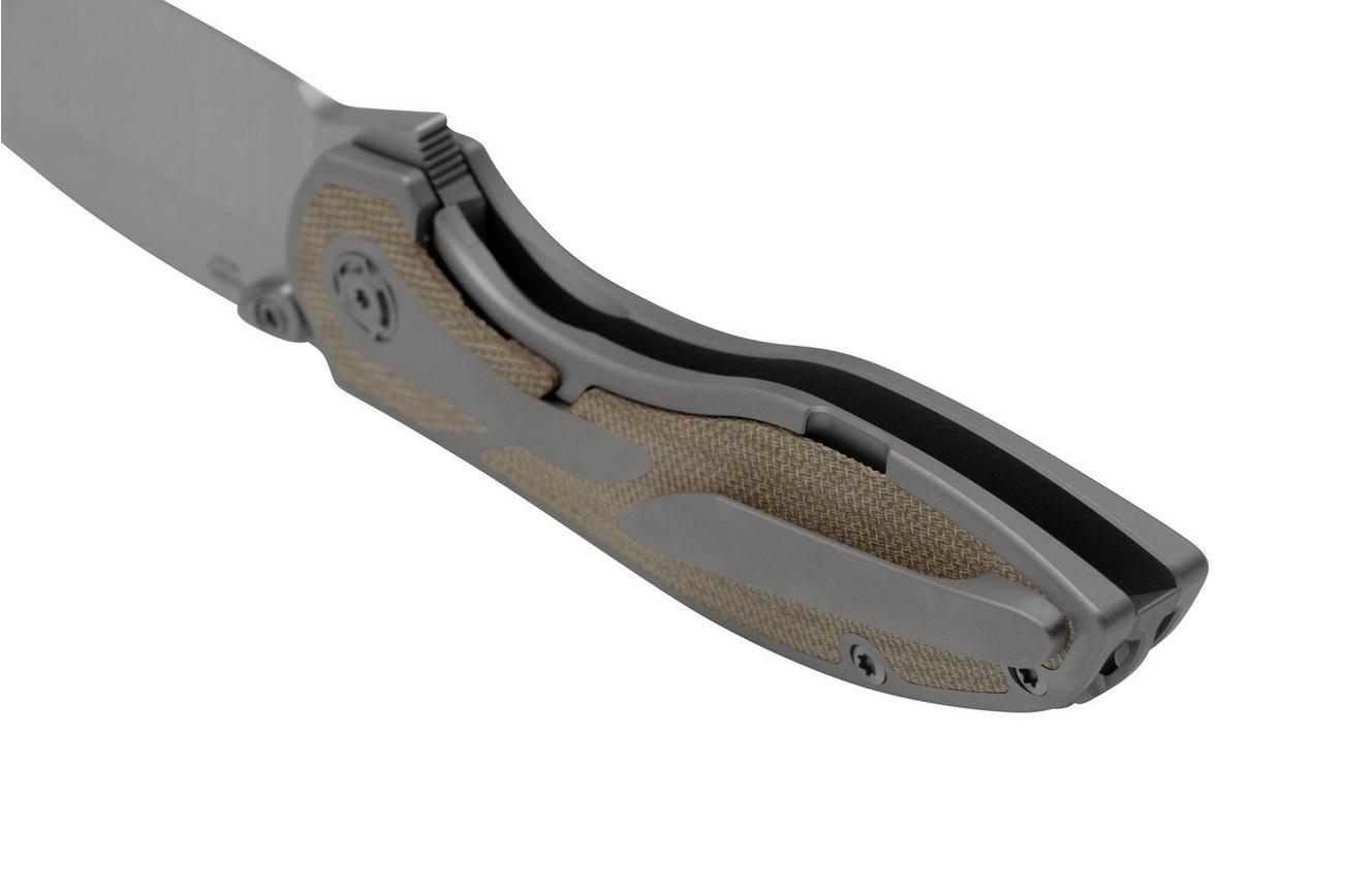 Reate Iron X, IRONX-GM Green Micarta, Kirby Lambert design