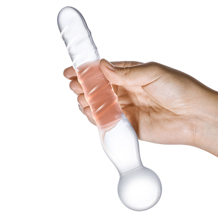 Gläs GLAS - JOYSTICK CLEAR GLASS DILDO Transparent